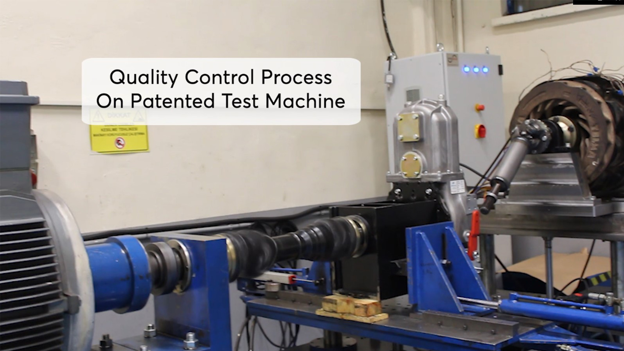 Sandwich PTO Testing Process - Patented Product on Patented Test Machine in KOZMAKSAN!